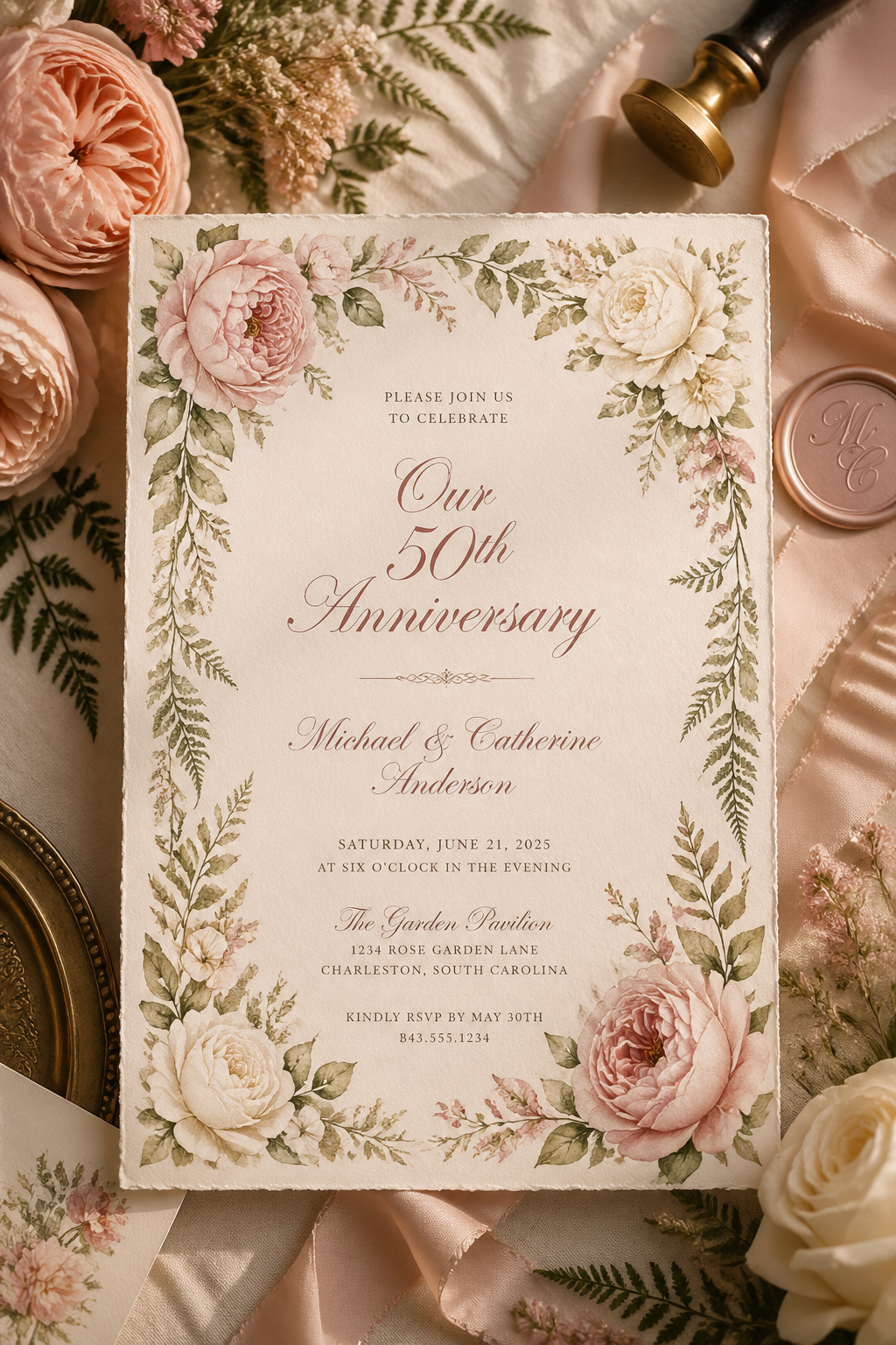 Floral template floral-3